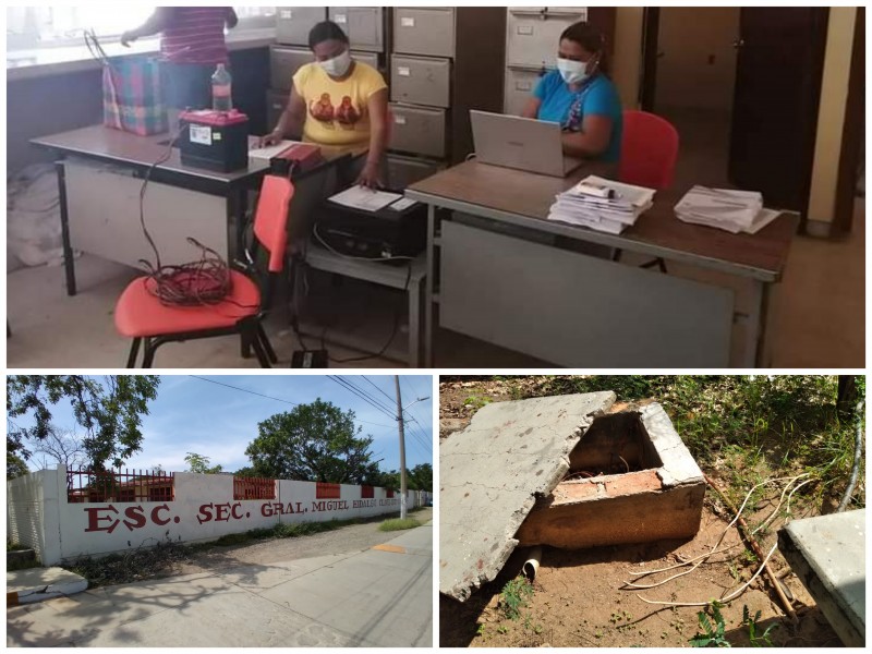 Delincuencia deja en apuros a escuelas secundarias en Tehuantepec