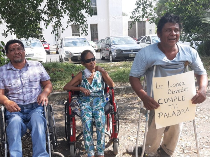 Demandan discapacitados apoyos federales en Tapachula