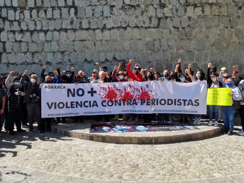 Demandan periodistas de Oaxaca un alto a la violencia