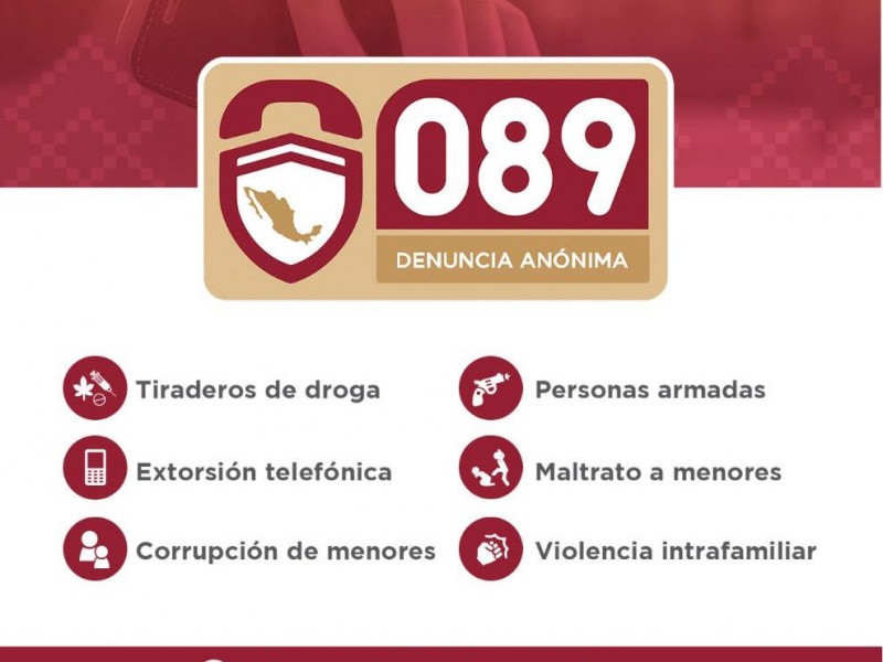 Denuncia anónima contribuye en la prevención de delitos