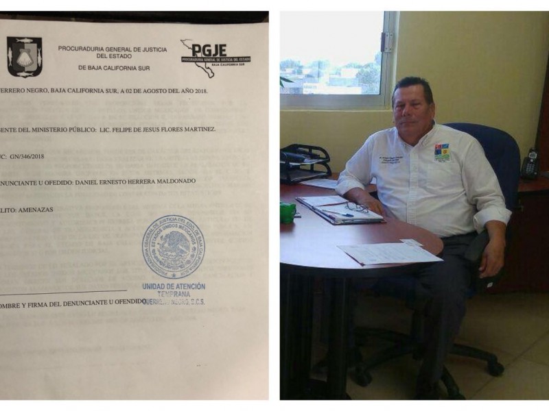 Denuncian a Delegado de Guerrero Negró por amenazas