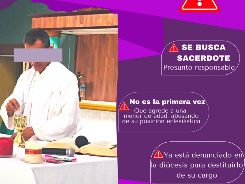 Denuncian a Sacerdote por abusar de una menor