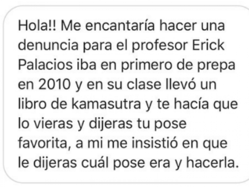 Denuncian abuso de profesores del Instituto Oriente