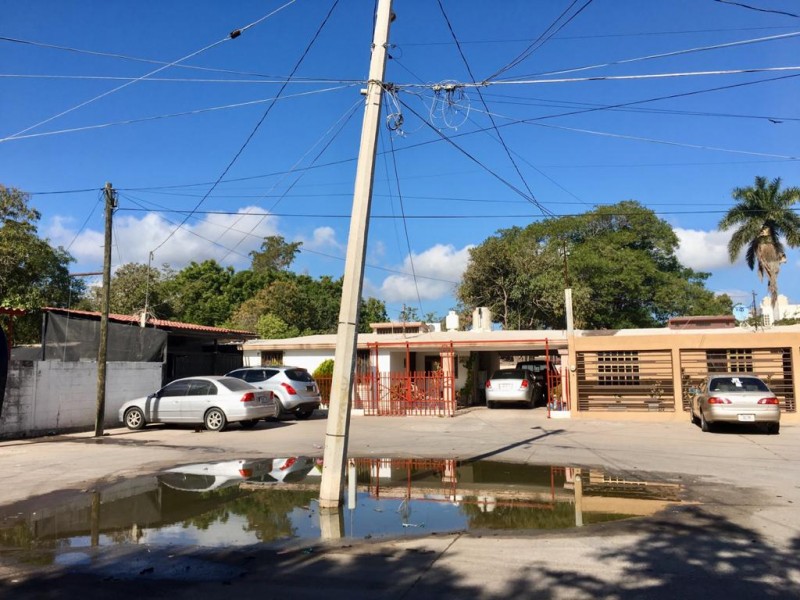 Denuncian brote de aguas negras en la 12 de octubre