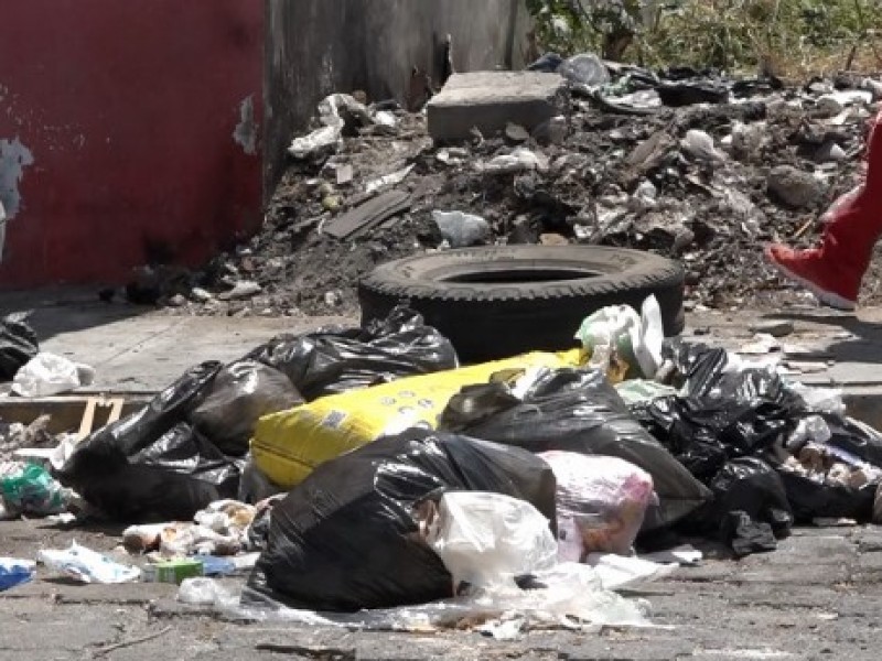 Denuncian calles y colonias falta de recolección de basura