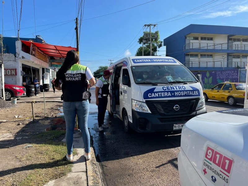 Denuncian choferes de la ruta Cantera-Hospitales a secretario de movilidad