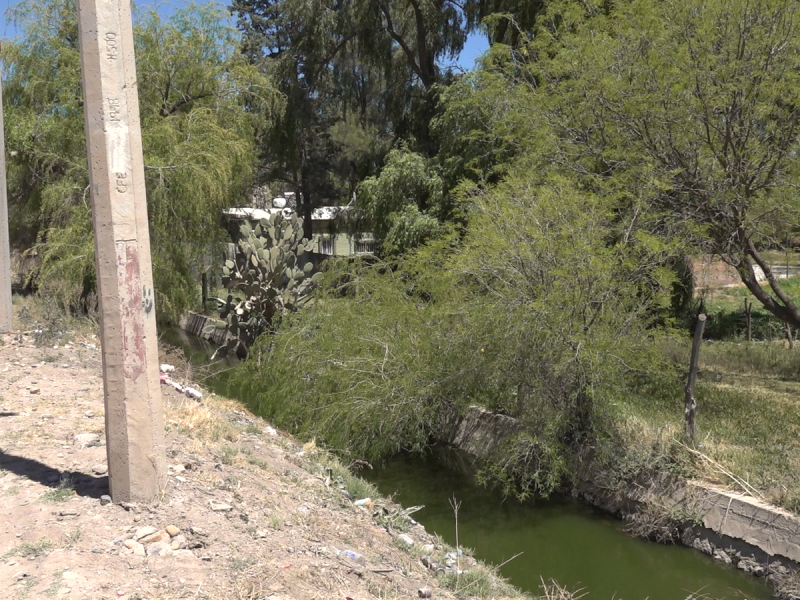 Denuncian contaminacion en canal de riego en montes de oca