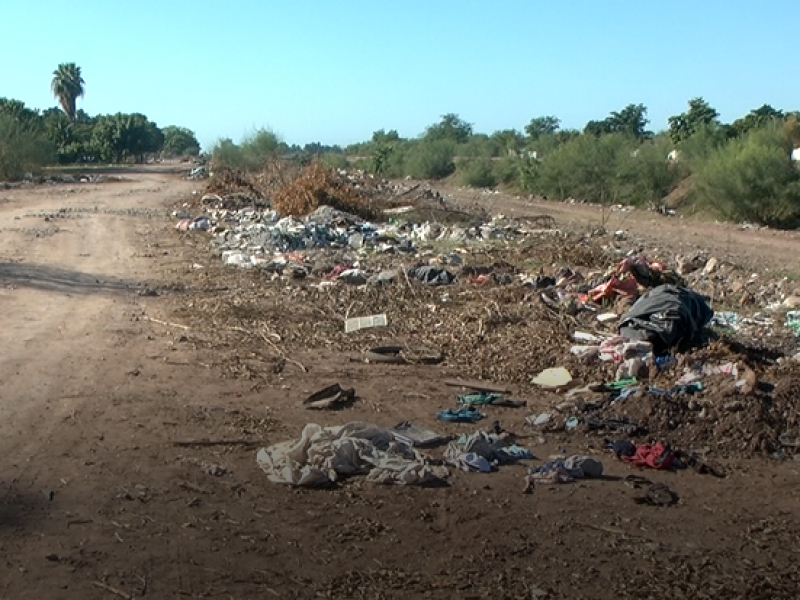 Piden atender basurero en  dren zacatecas