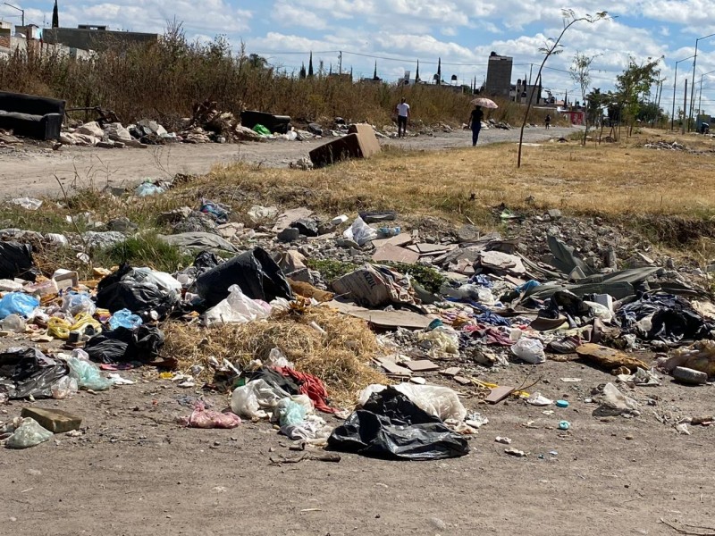 Denuncian exceso de basura en bulevar Guanajuato