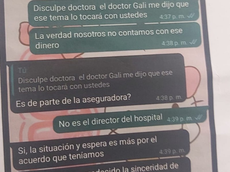 Denuncian extorsión de Doctores de Hospital UPAEP
