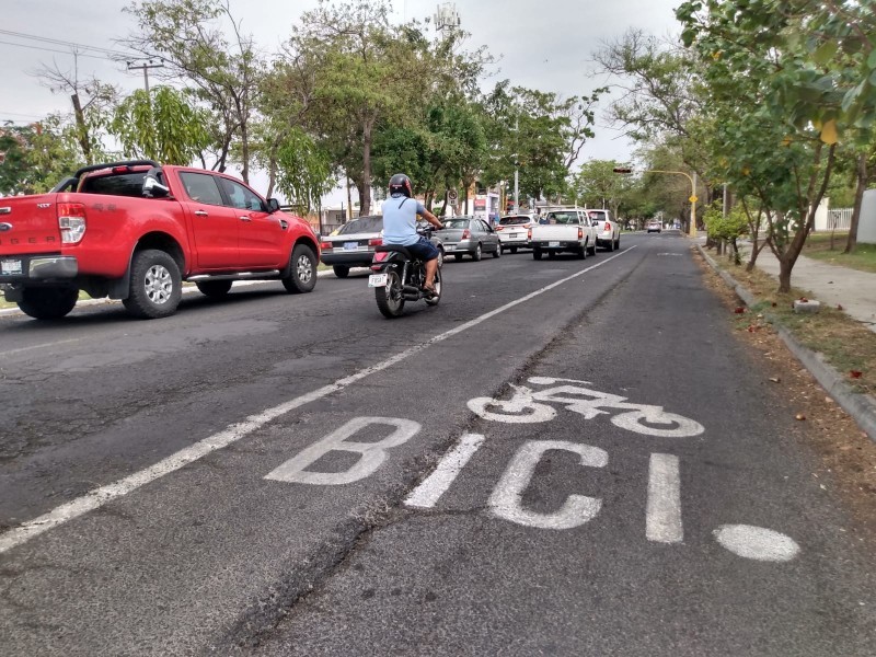 Denuncian falta de respeto al tránsito de ciclistas