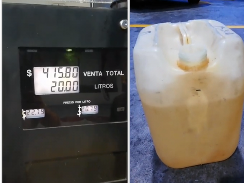 Denuncian gasolinera xalapeña que no da litros completos