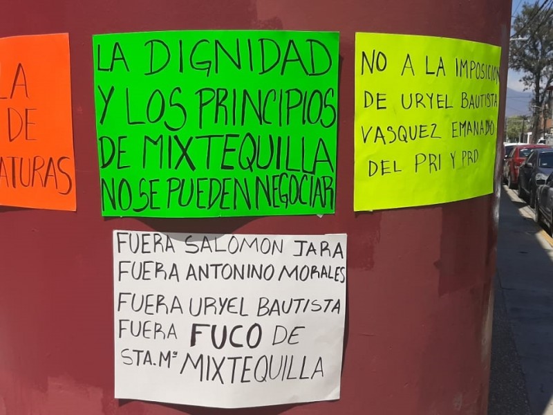 Denuncian imposición de candidato ajeno al partido MORENA en Mixtequilla