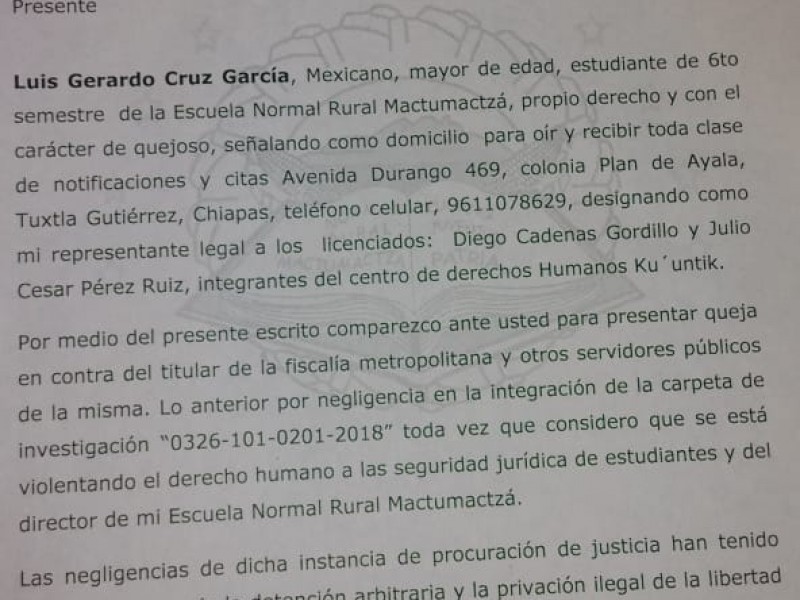 Denuncian irregularidades en caso Mactumatzá