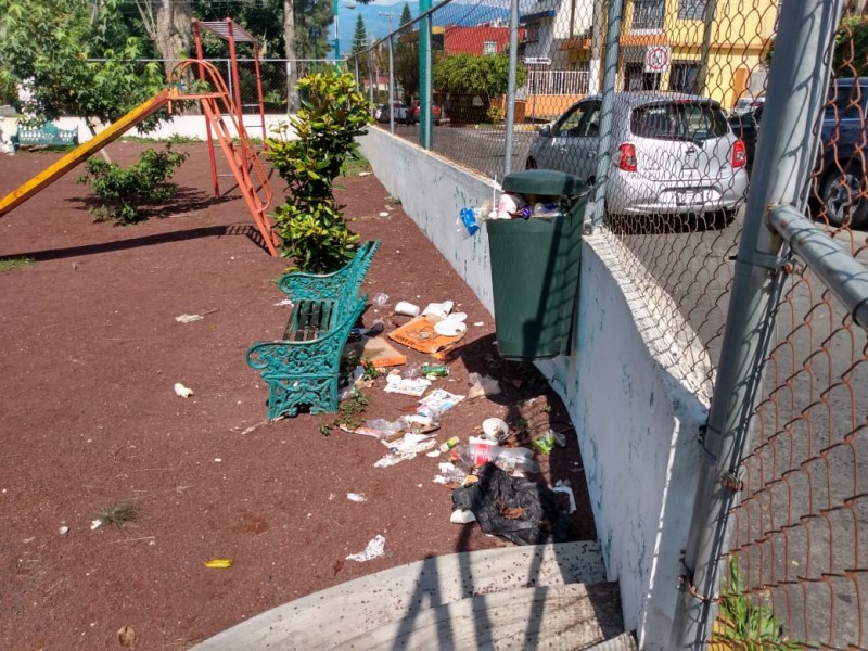 Denuncian parque insalubre en fraccionamiento Veracruz