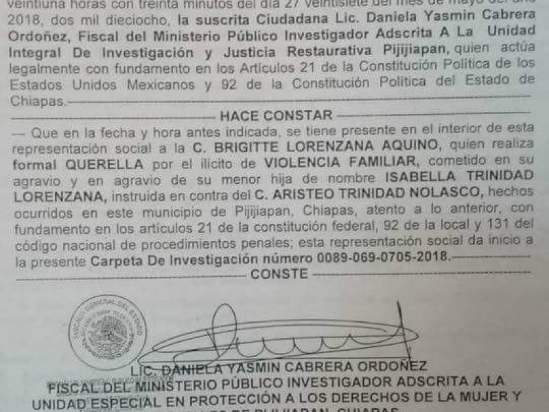 Denuncian presunta agresión