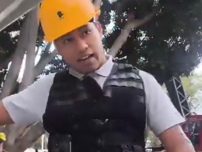Denuncian presunta sustracción de celular durante obras del Cablebús poblano