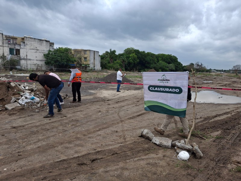 Denuncian relleno de terreno por Urbanizadora Medellín; temen inundaciones