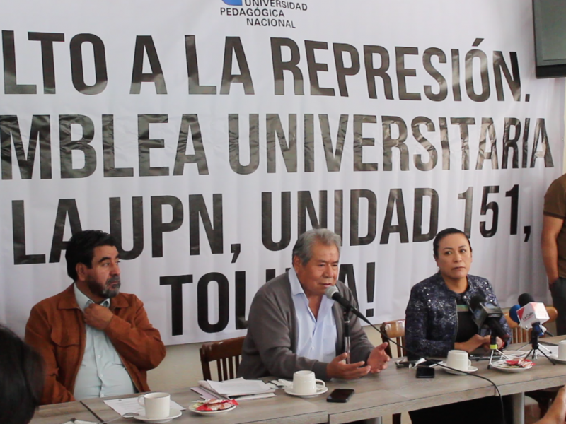 Denuncian represión y acoso en la Universidad Pedagógica Nacional, Toluca