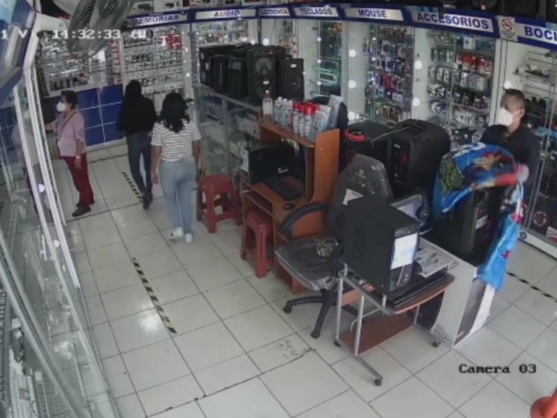 Denuncian robos en comercios del centro