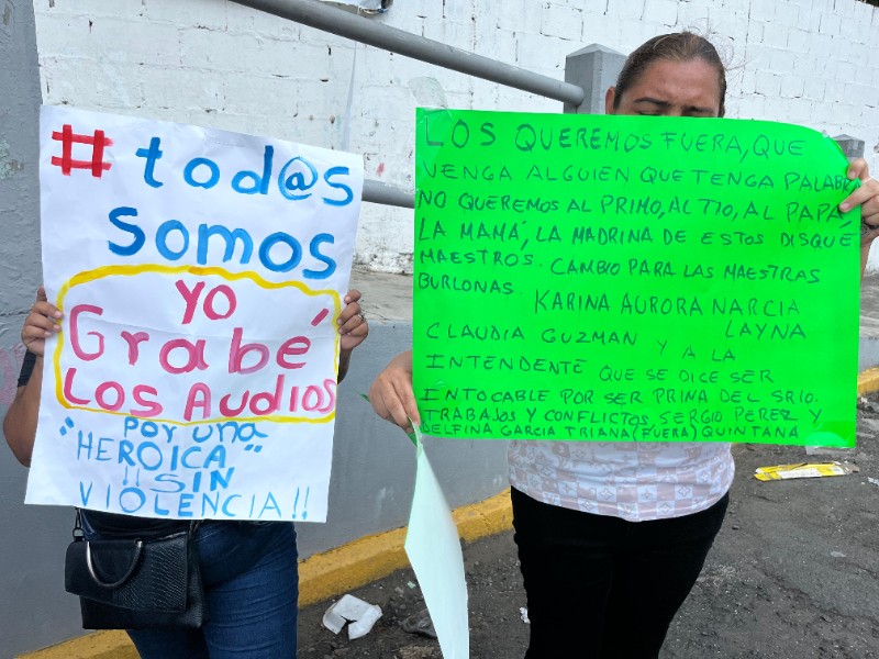 Denunciarán madres de familia ante Fiscalía a maestros de secundaria 