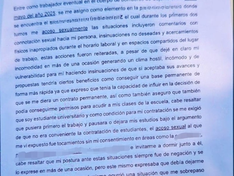 Denuncias que sacuden al cuerpo de Bomberos en Cajeme