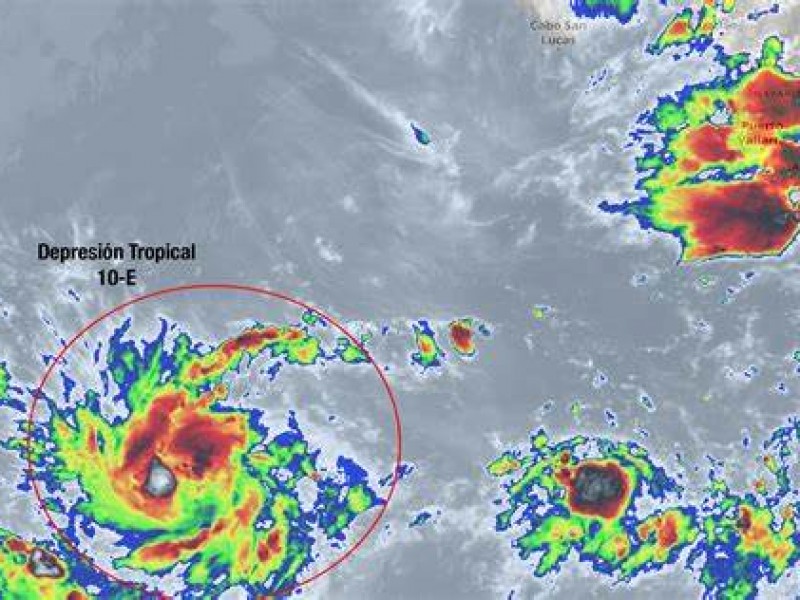 Depresión Diez-E aumentará a tormenta