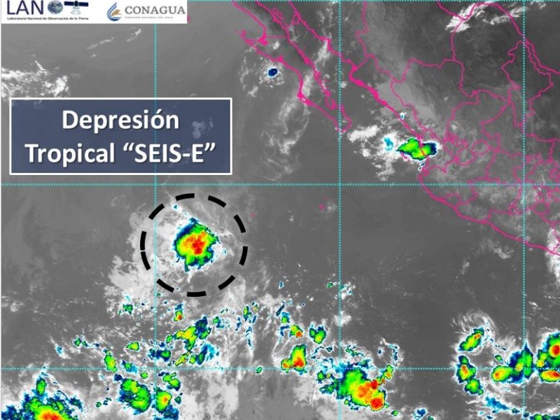 Depresión Tropical Seis-E se formó en el Océano Pacifico