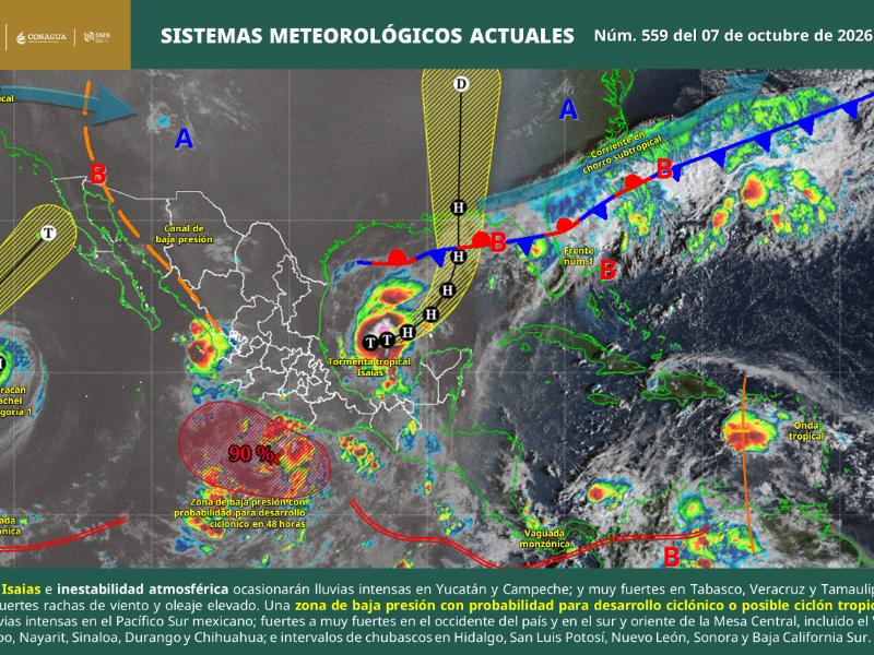 Depresión tropical 9 evoluciona en tormenta tropical Isaías