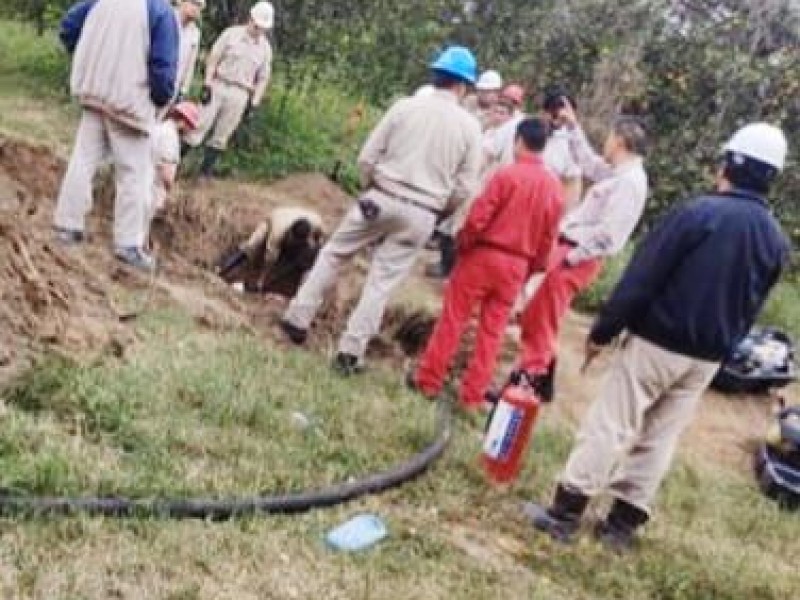 Derrame de combustible en el municipio de Tihuatlán