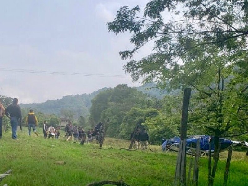 Derriban helicóptero en Edomex