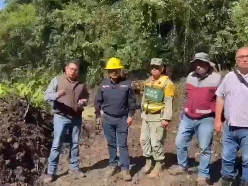 Derrumbe por lluvias mantiene incomunicadas dos comunidades de Pahuatlán