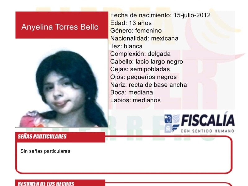 Desaparece adolescente de 13 años en Tecpan