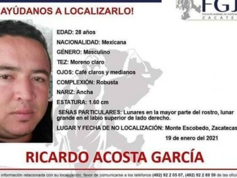 Desaparece director policíaco en municipio de Monte Escobedo