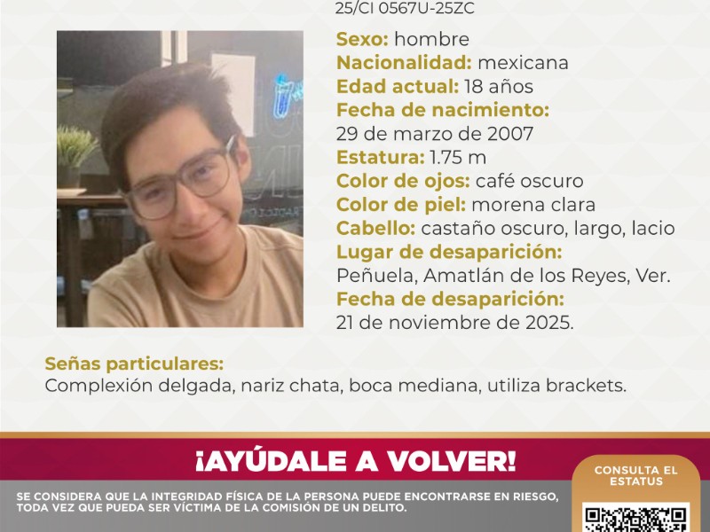 Desaparece estudiante de la universidad veracruzana