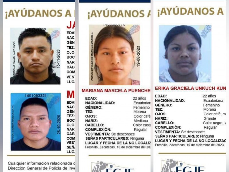 Contradicciones en desaparición de familia ecuatoriana; ¿Fresnillo o Durango?