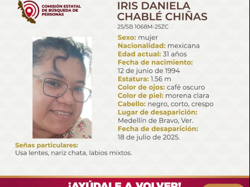 Desaparece mujer en Medellín de Bravo, Veracruz