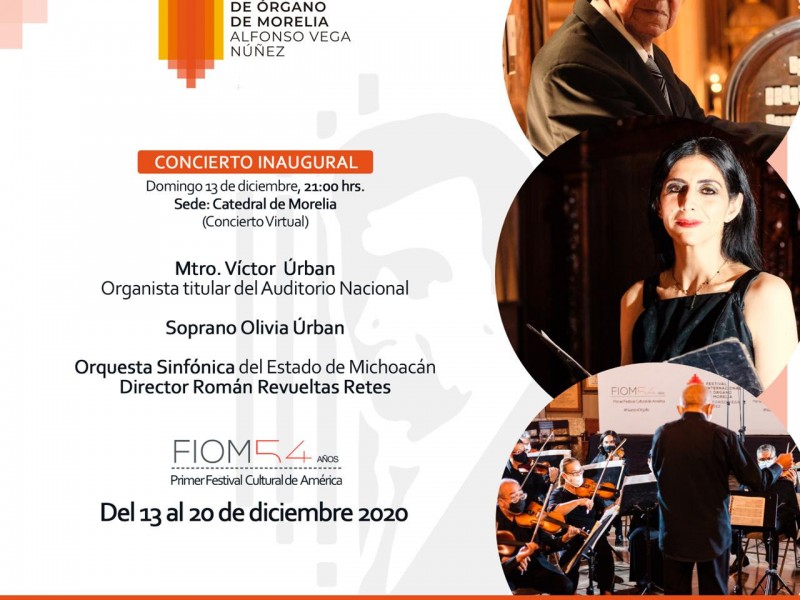 Desarrollarán Festival Internacional del Órgano de Morelia en modalidad virtual