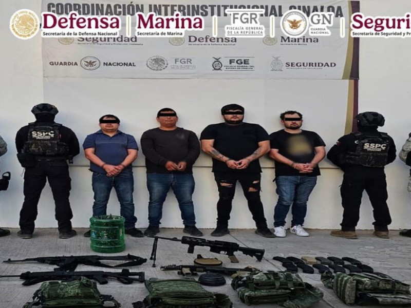 Desarticulan célula delictiva vinculada a “Los Chapitos” en Culiacán