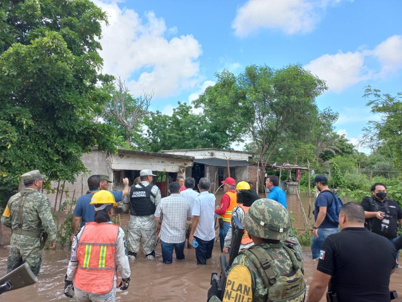 Desbordamiento del dren en La Trinidad afecta a 60 viviendas