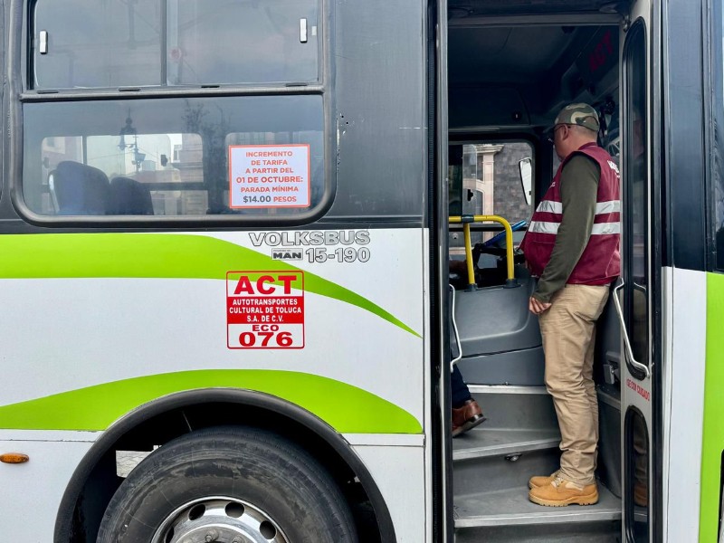 Descartan aumento a tarifa de transporte
