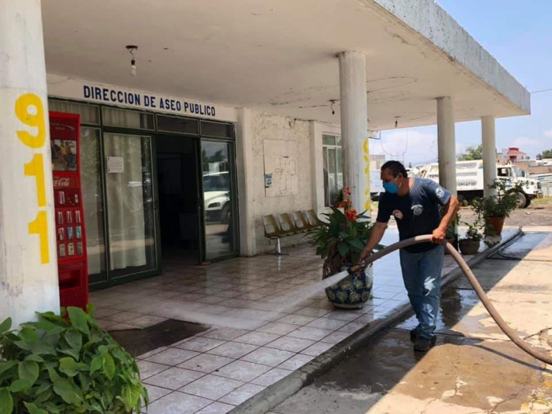 Descartan en Aseo Público contagio de COVID-19 entre sus trabajadores