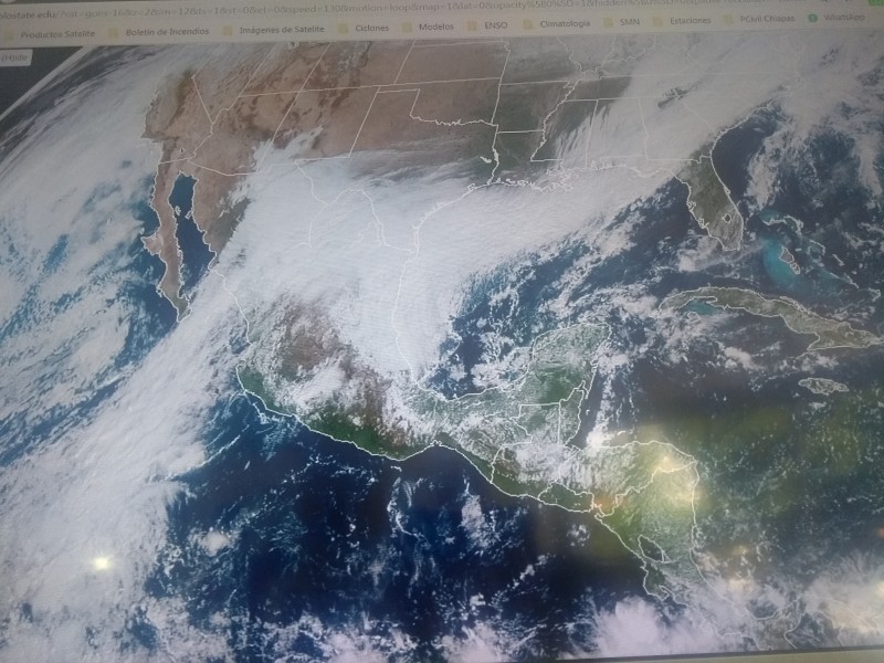 Descenso de temperatura por frente frío 12