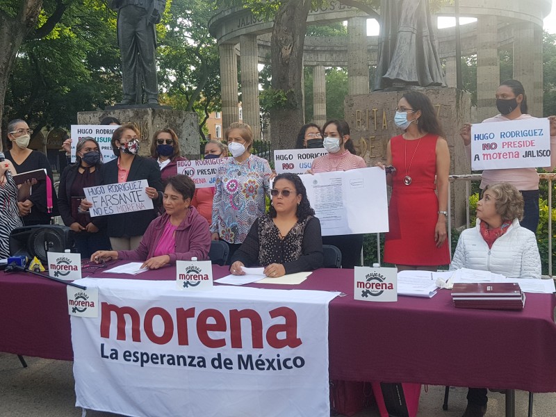 Desconoce colectivo Mujeres MORENA a Hugo Rodríguez como dirigente