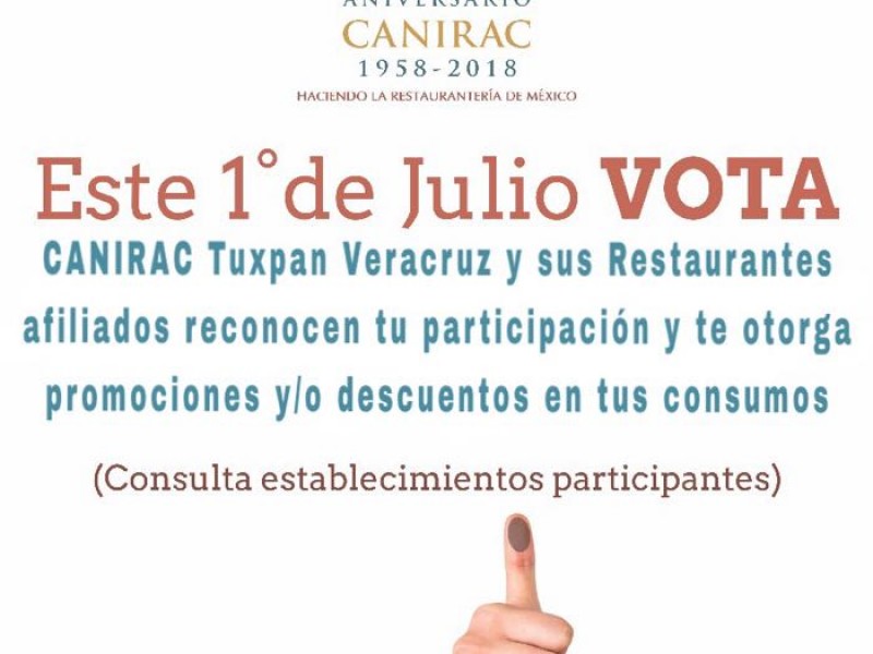 Descuentos y cortesías para incentivar el voto