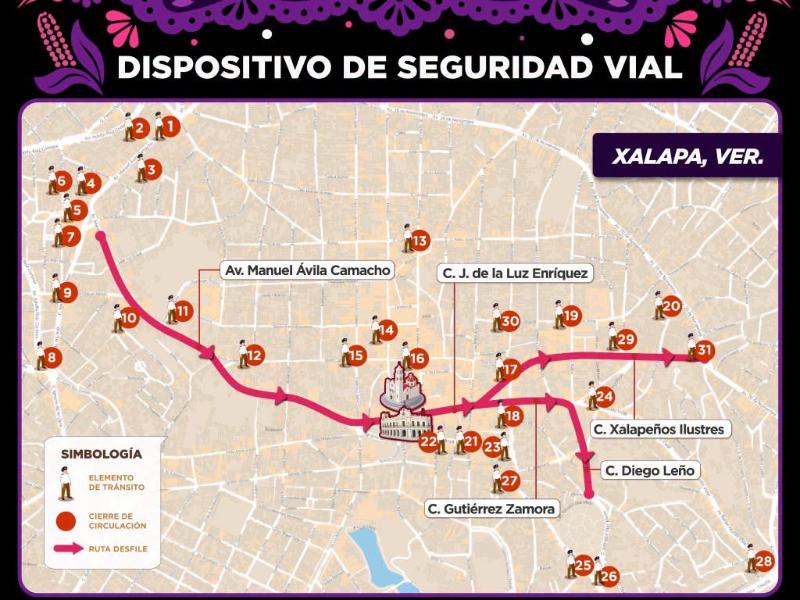 Desfile de Día de Muertos provocará cierres viales en Xalapa