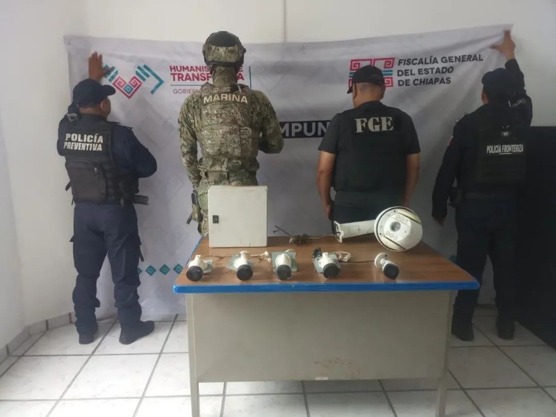Desinstalan cámaras de videovigilancia en Ciudad Hidalgo