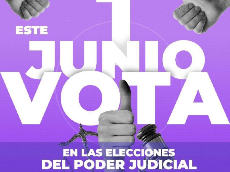 Desinteres, a dos semanas de elección judicial