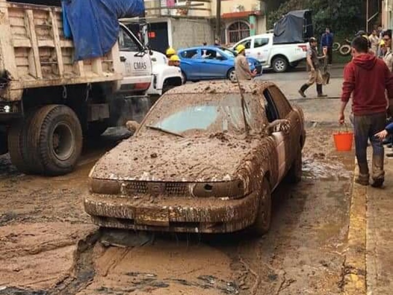 Deslave en colonia Veracruz