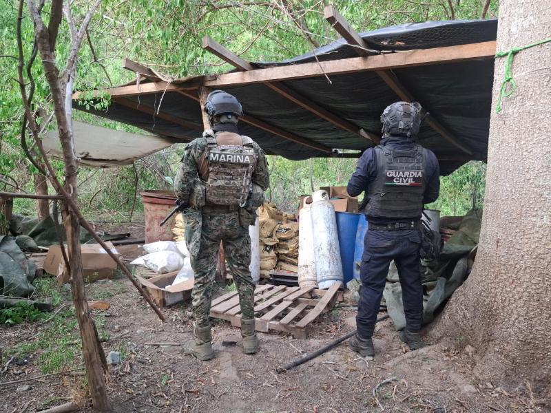 Desmantelan laboratorio de droga en Lázaro Cárdenas